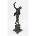 pereche de statuete Renaissance Revival. bronz patinat. Italia sec XIX